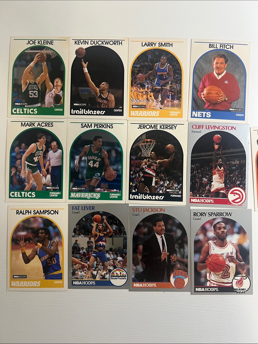 1990-91s NBA Hoops Basketball Card Lot (13 in Lot)
